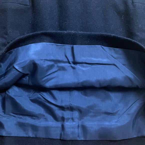 J. Crew NWOT Navy Wool Blend Mini Skirt 4 - Picture 8 of 11